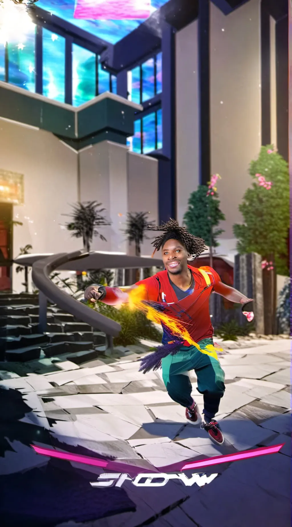 ai character: ishowspeed background