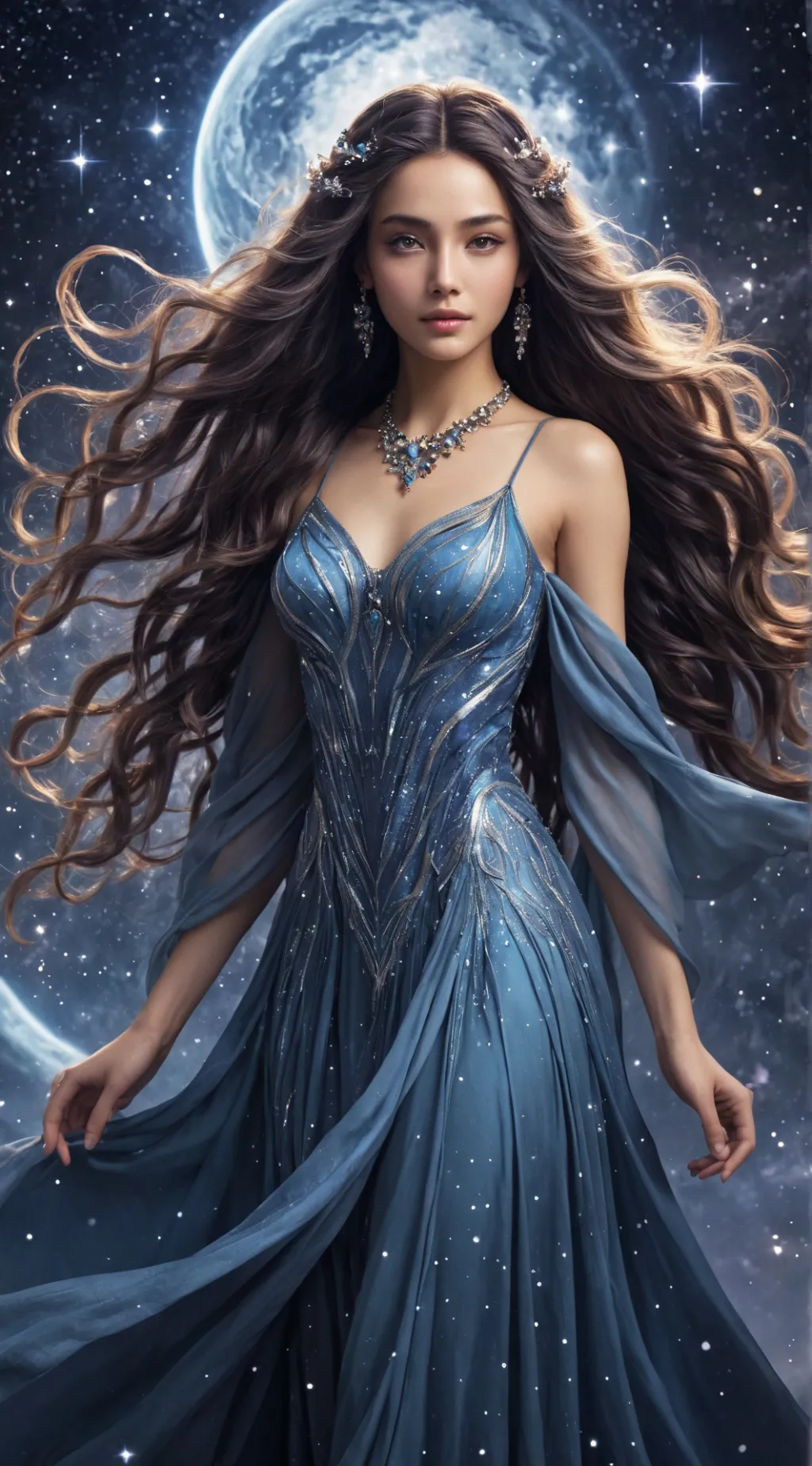 ai character: Nova Starbright background