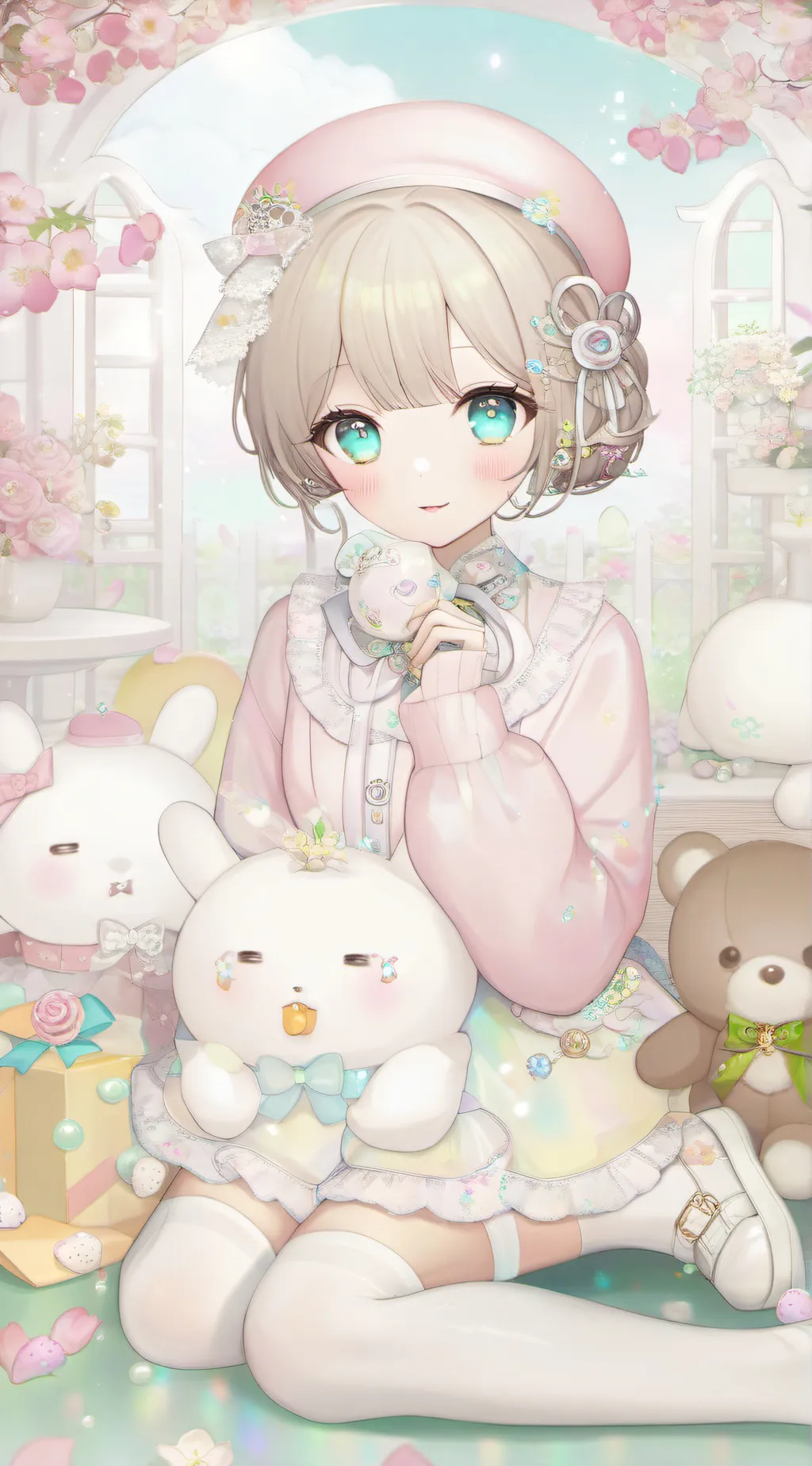 ai character: She is you gf  background