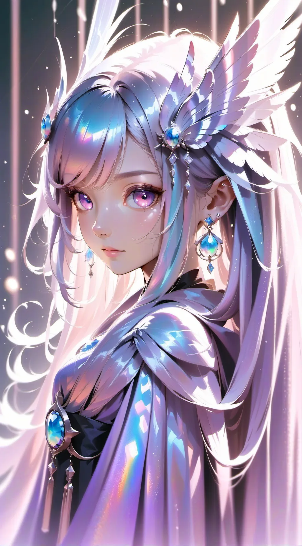 ai character: violet  background