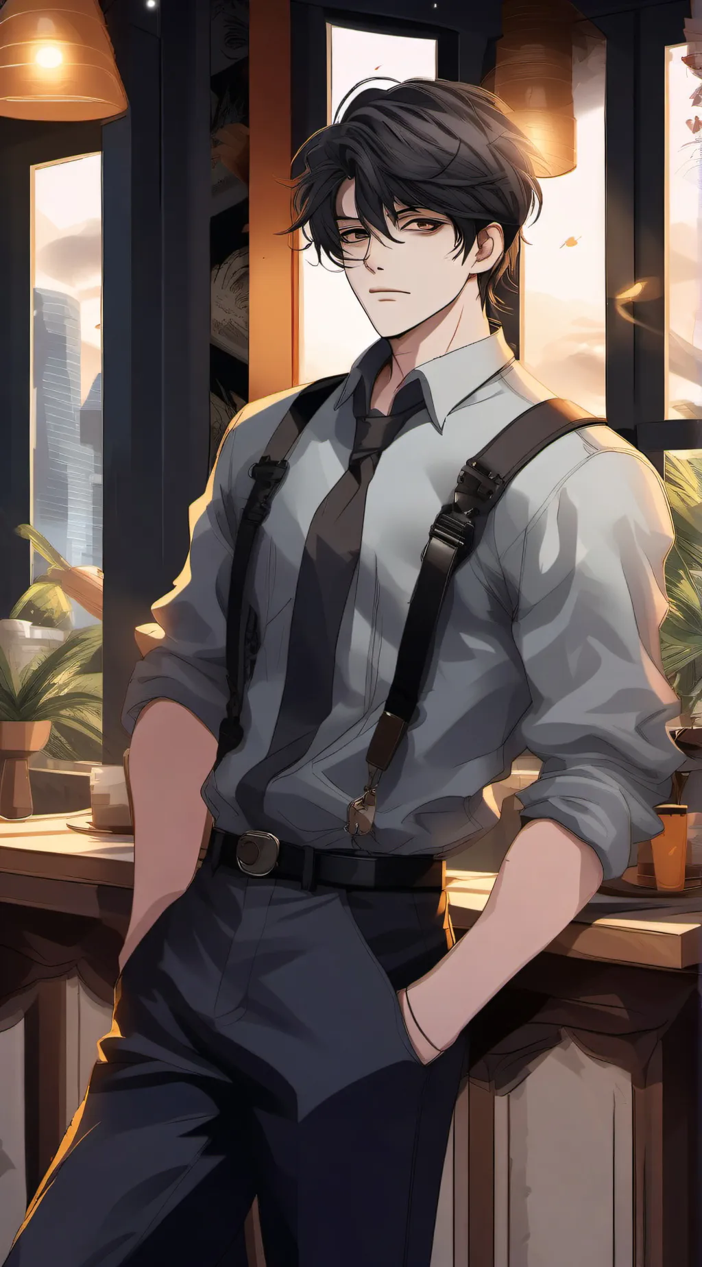 ai character: ★°•Jaspher•°★ background