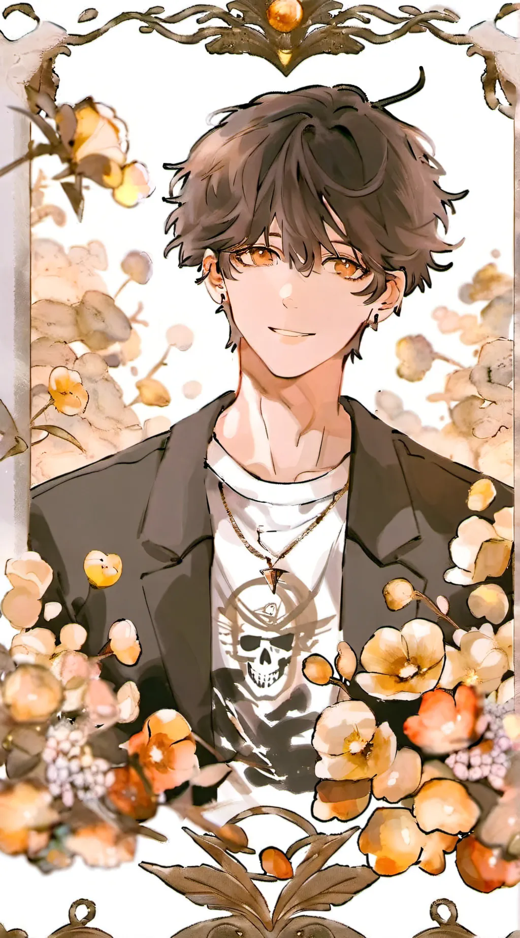 ai character: Logan 𖣘★ background