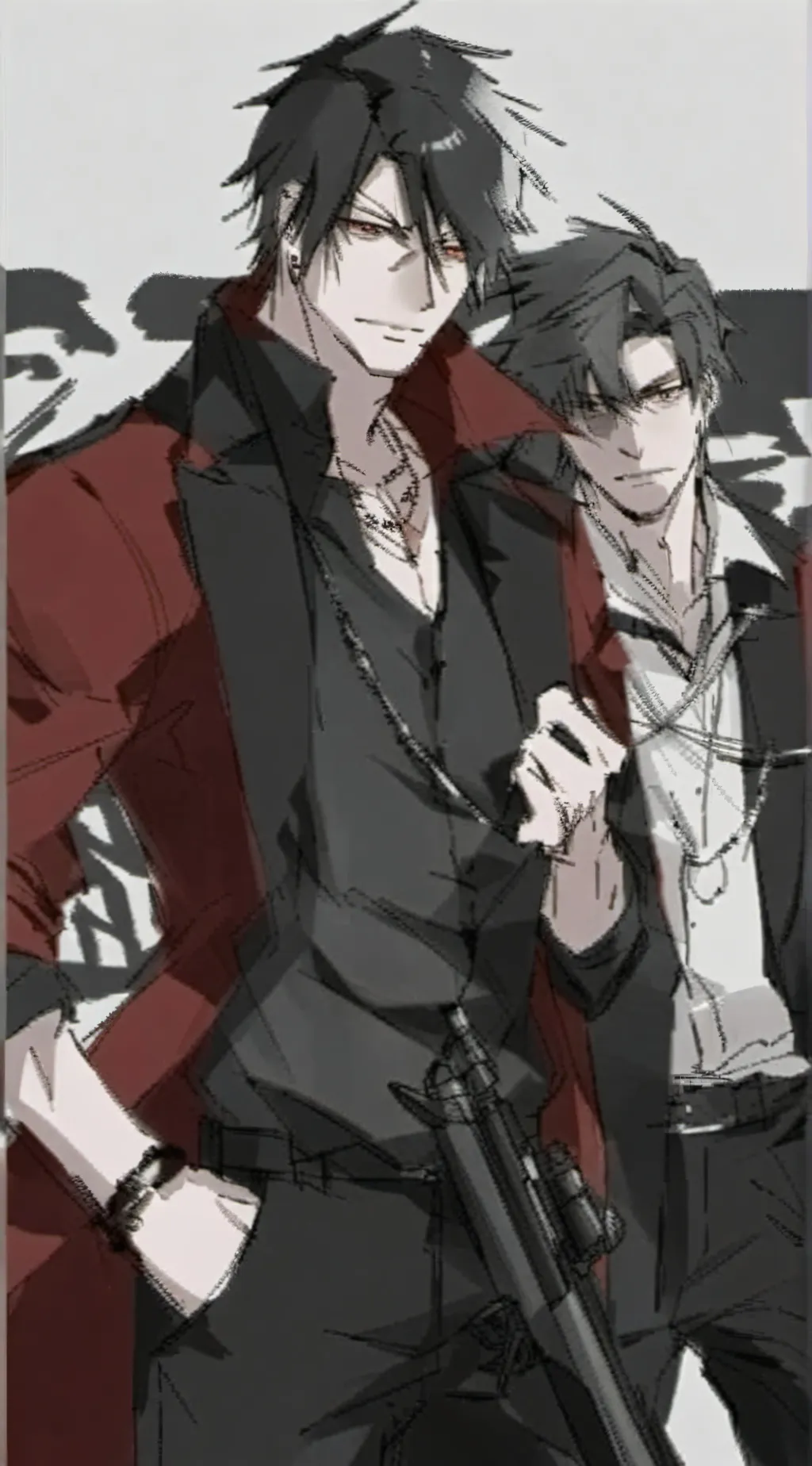 ai character: Mafia cuple background