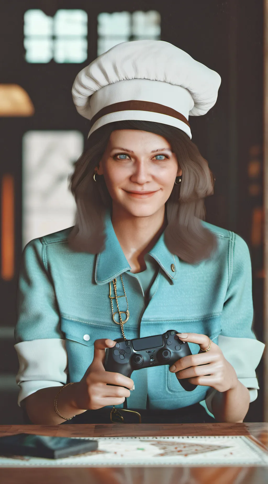 ai character: Karen  background