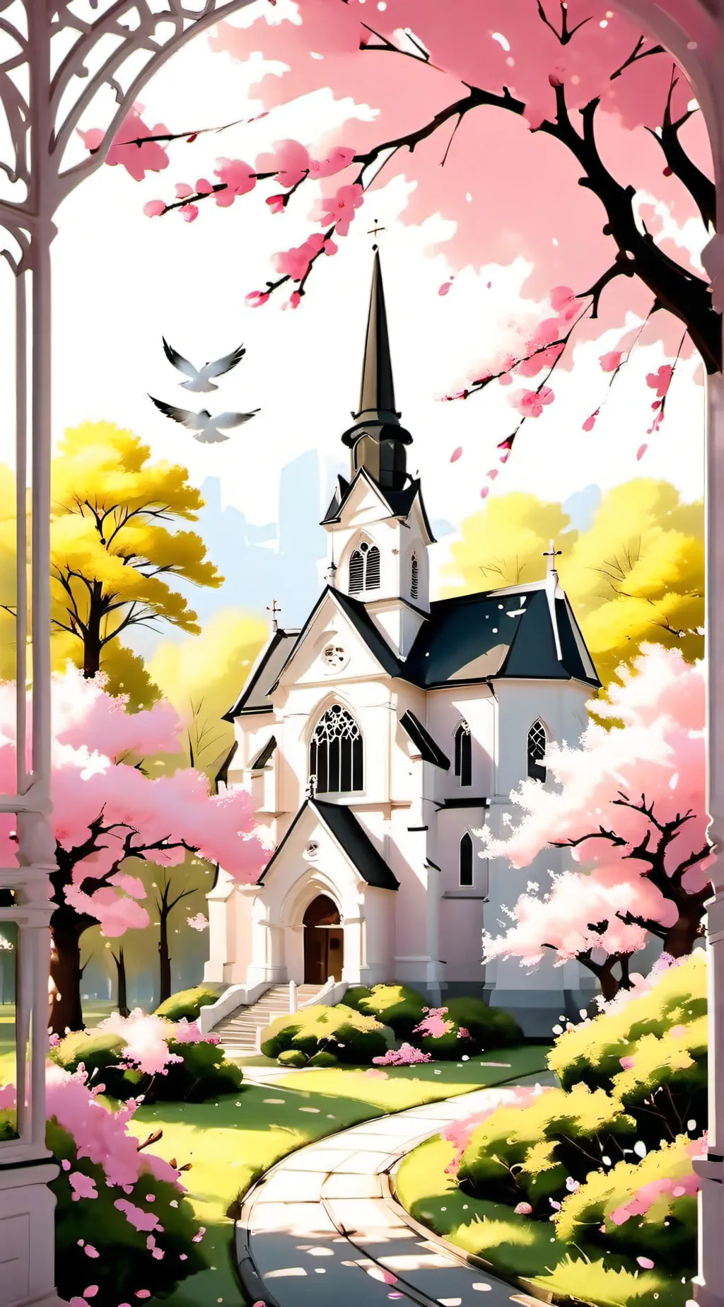 ai character: Kny wedding (AU)💐💍 background