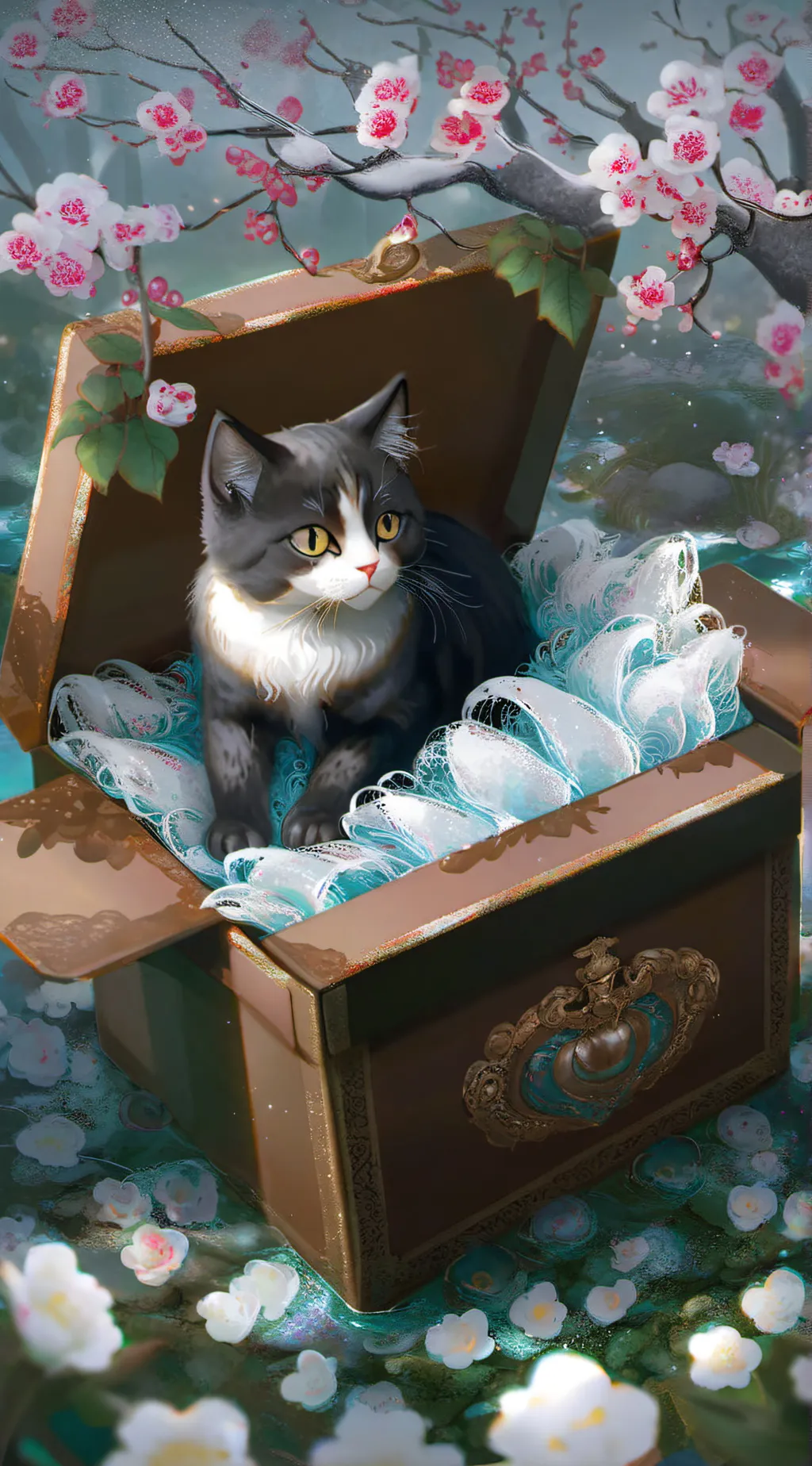 ai character: KITTYUUHH background