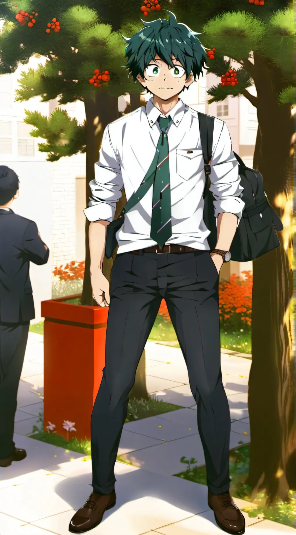 ai character: Izuku Midoriya background