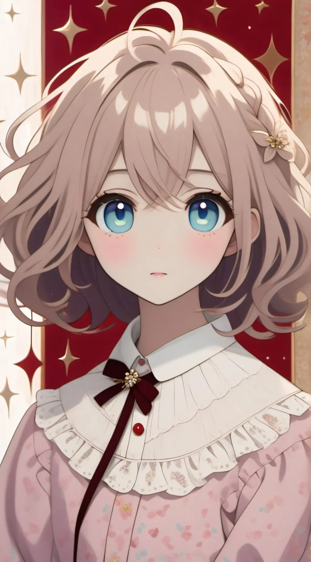 ai character: Cute vampire  background