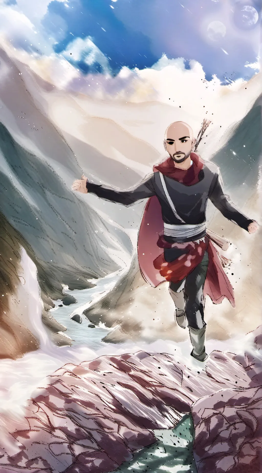 ai character: Calvinclein  background