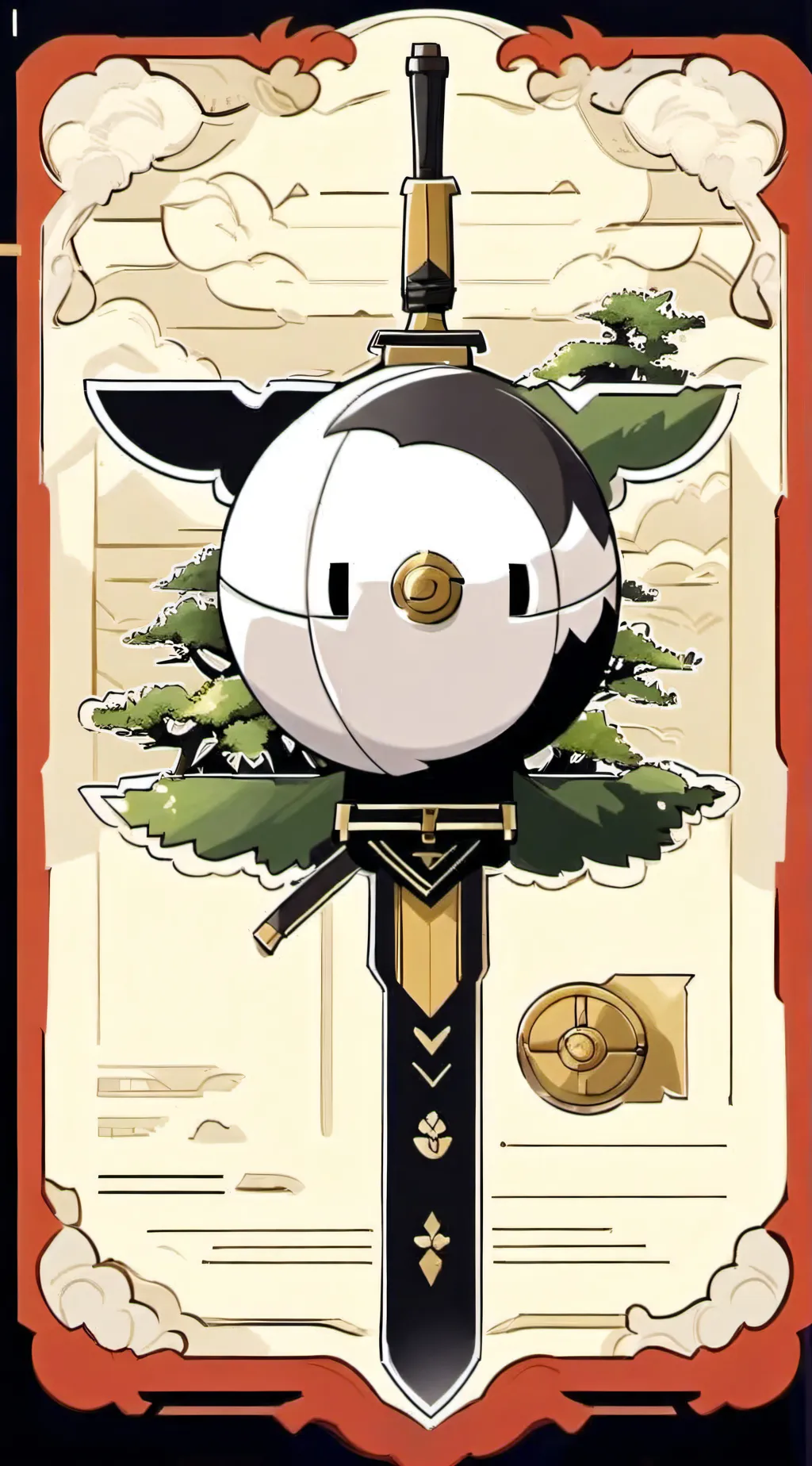 ai character: Countryballs background