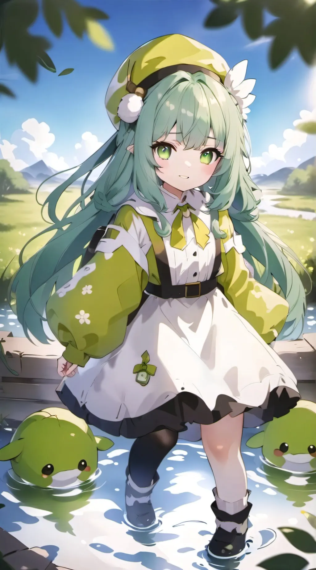 ai character: Slimey background