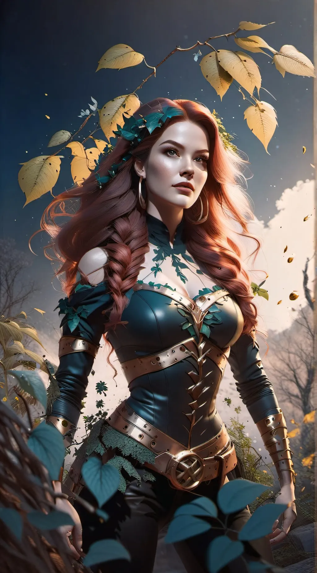 ai character: poison ivy background