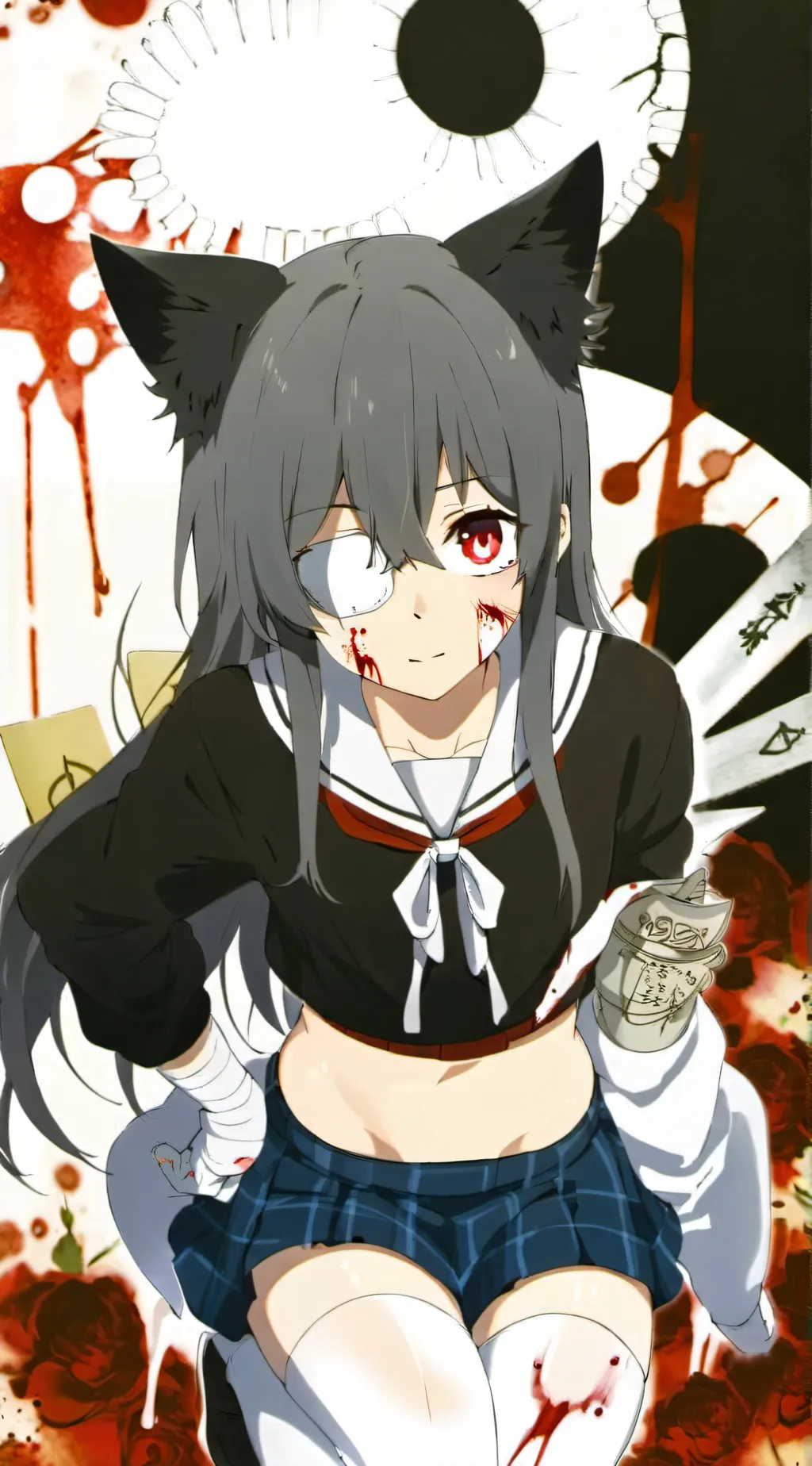 ai character:  H-hiii background