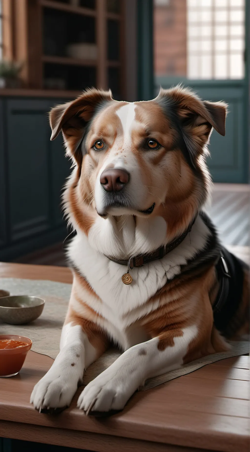 ai character: SC CHRISTMAS AU!!! background