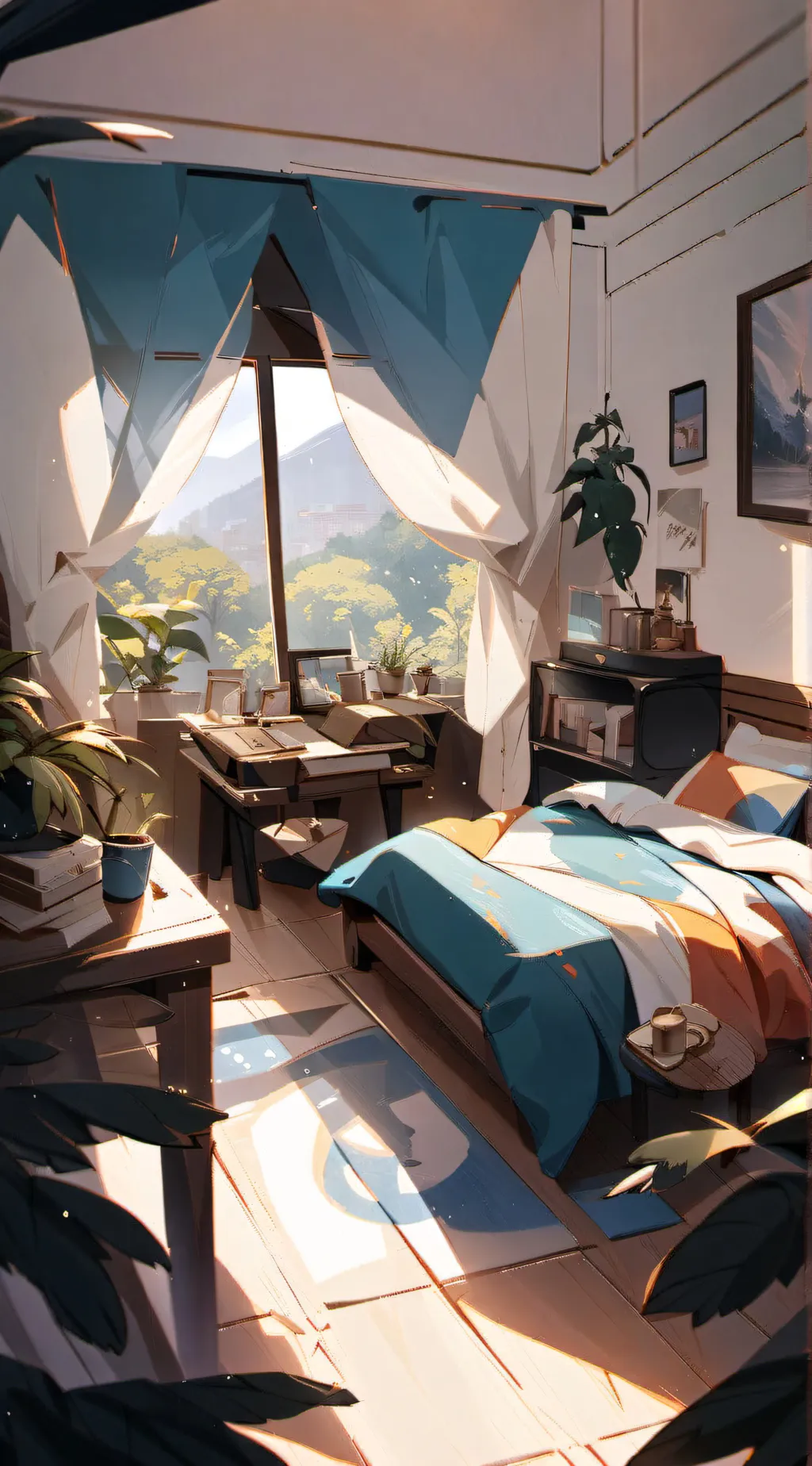 ai character: sleepover background