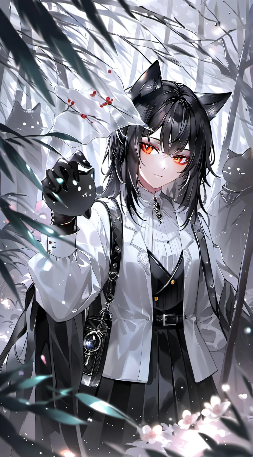 ai character: gacha uwu girl background