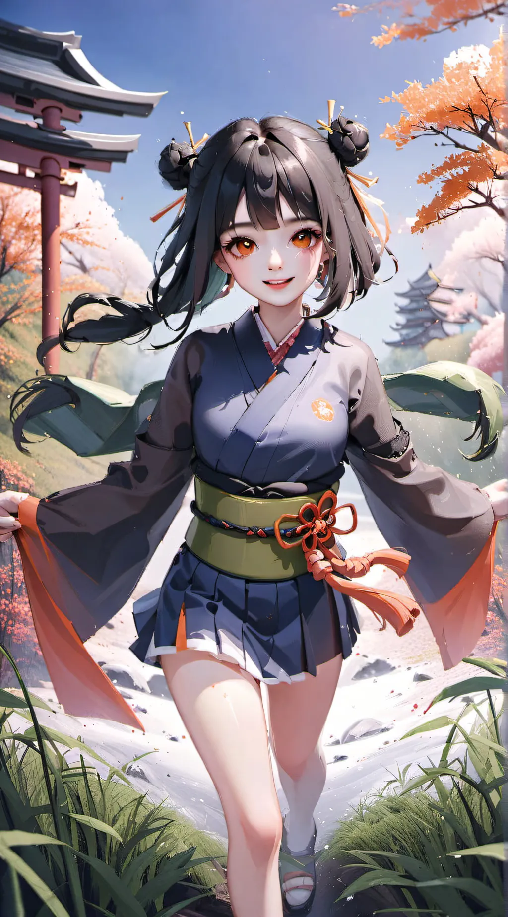 ai character: nezuko  background