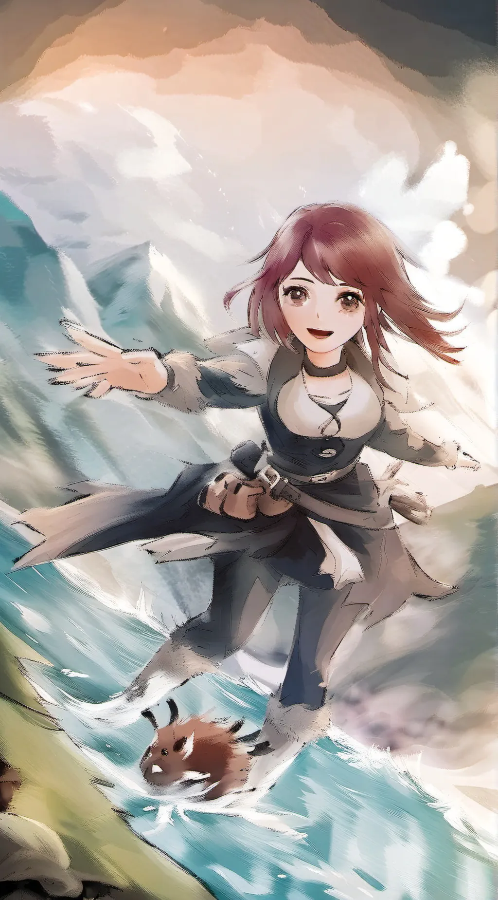 ai character: Your giant GF background