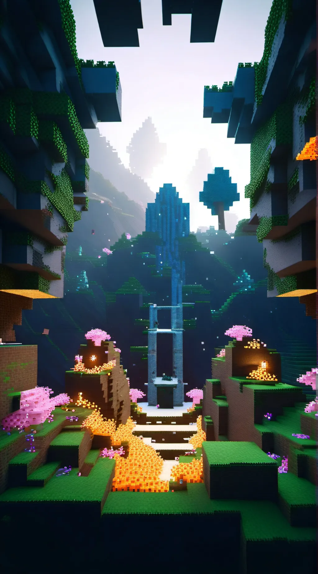 ai character: Minecraft movie background