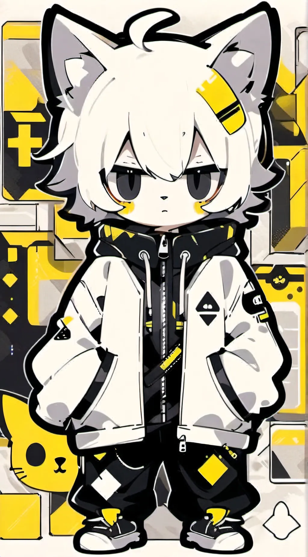 ai character: happycat background