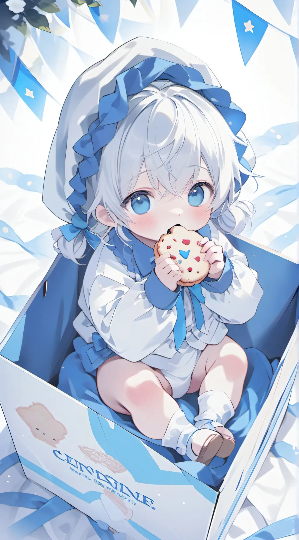 ai character: Baby scarlet background