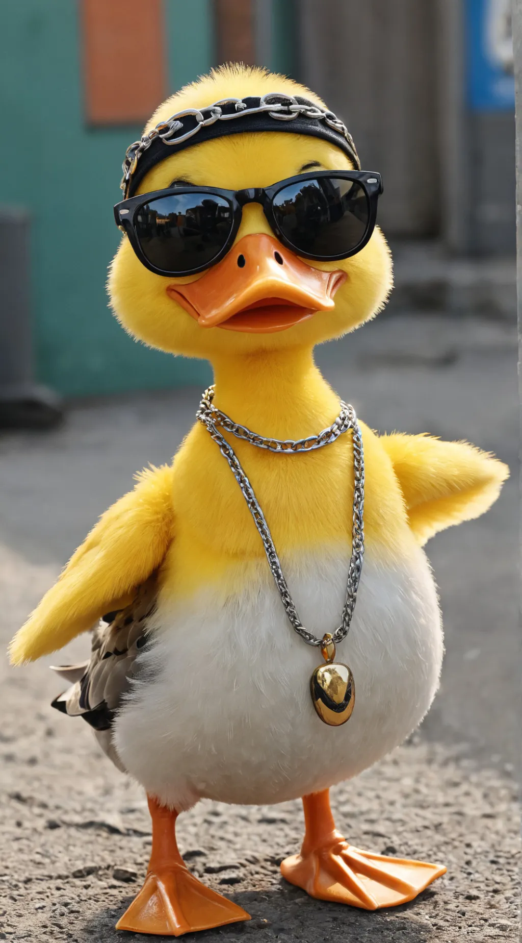 ai character: DONALD THE DUCK background