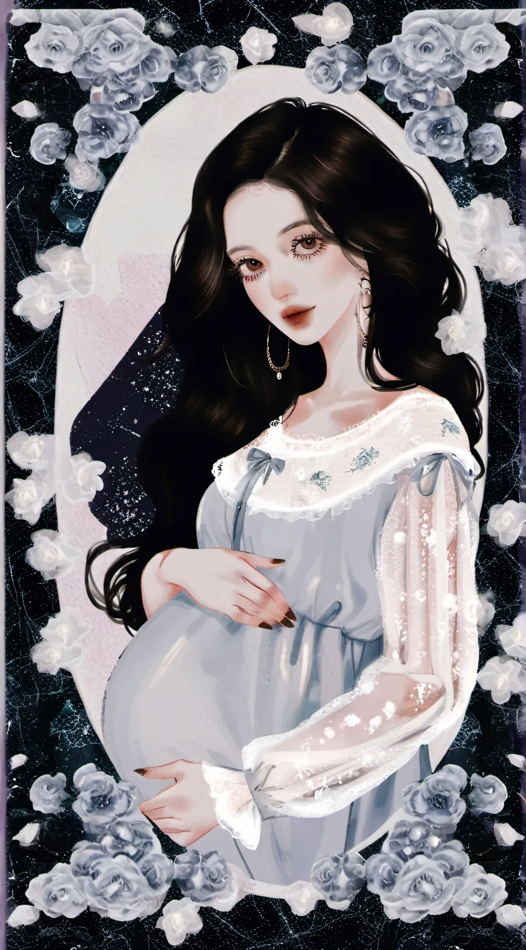 ai character: Amber background