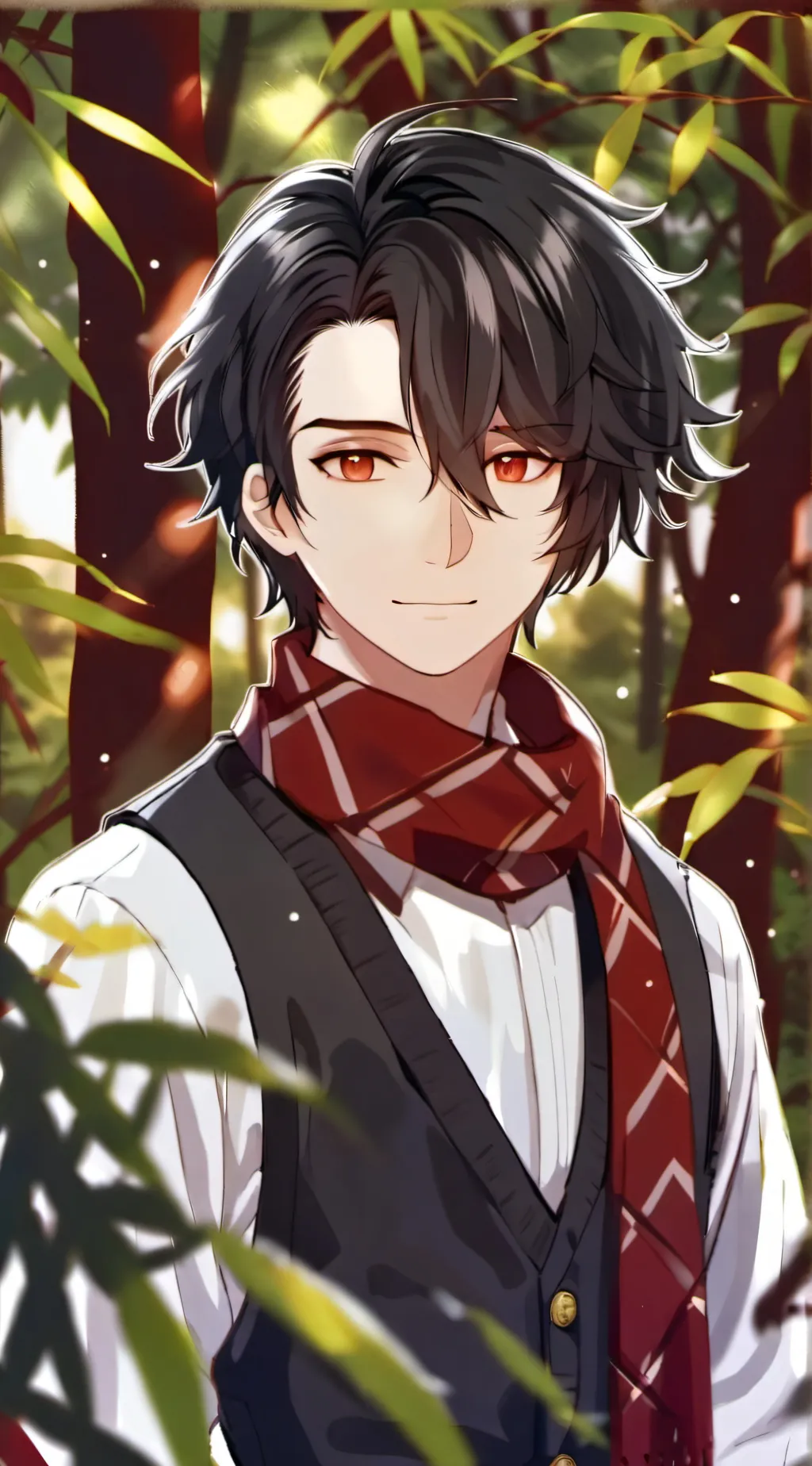 ai character: Silver background