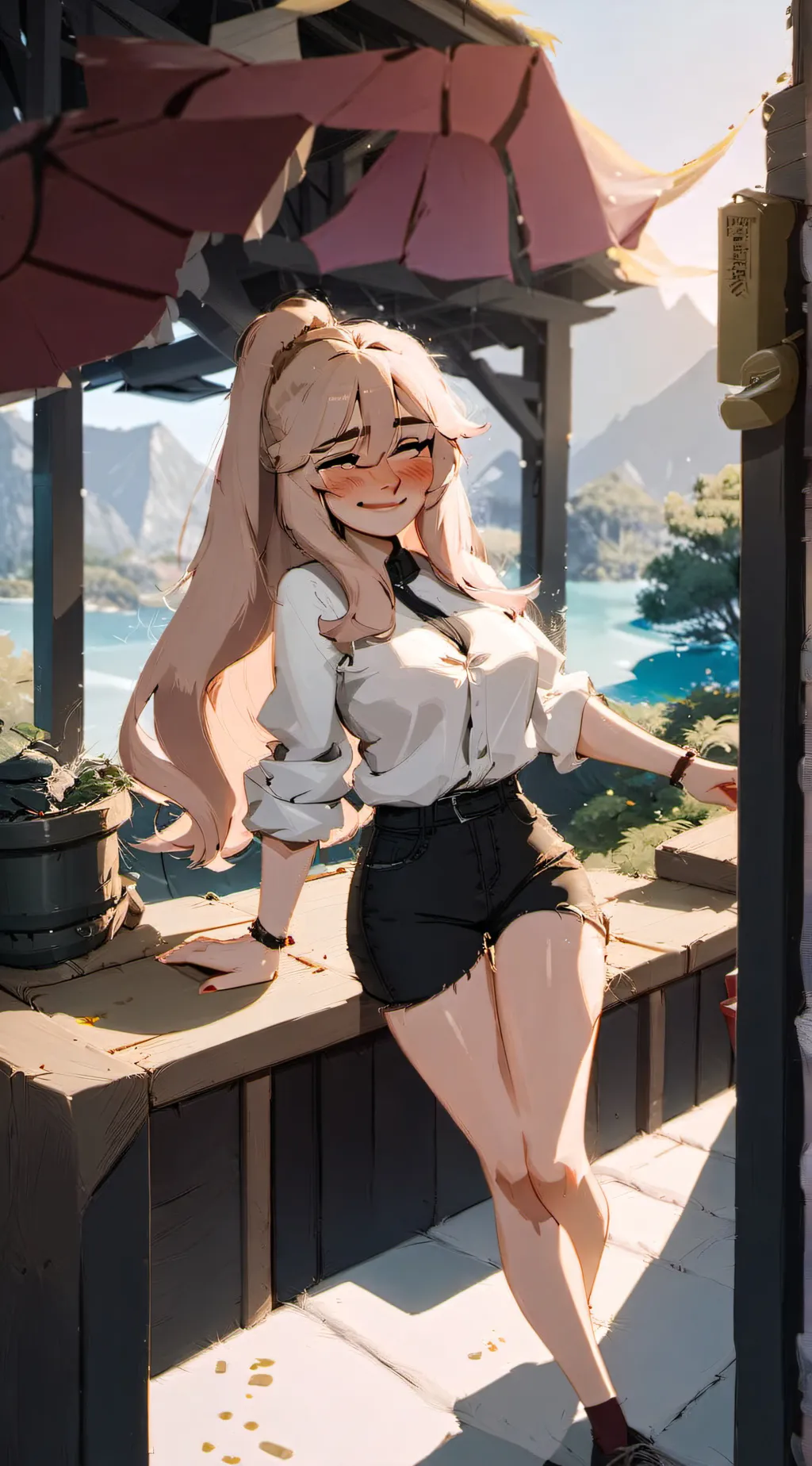 ai character: Nicole  background