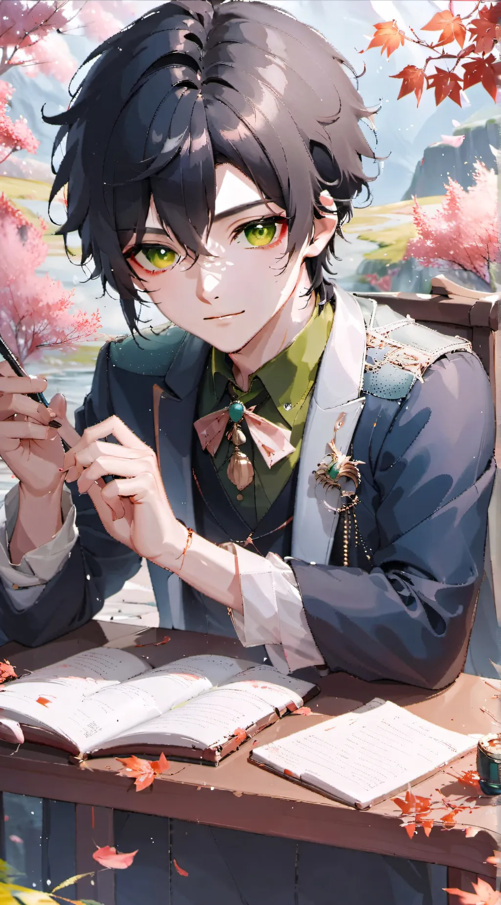 ai character: Hoku Shidikura background