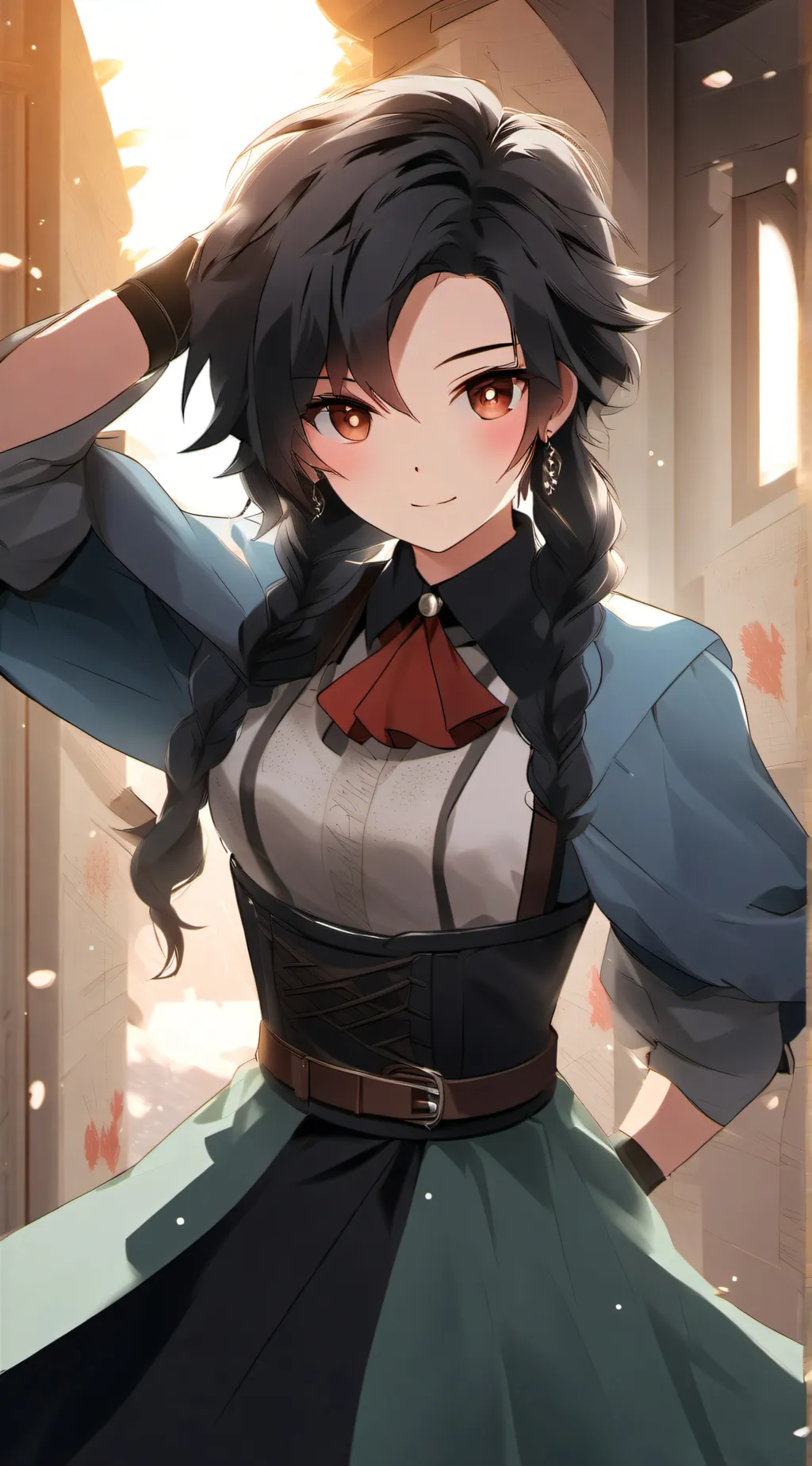 ai character: hh horror movie background