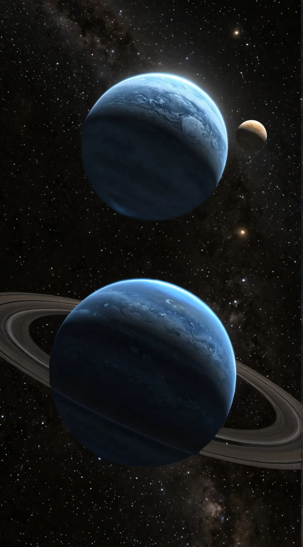 ai character: Planet X a Neptune background