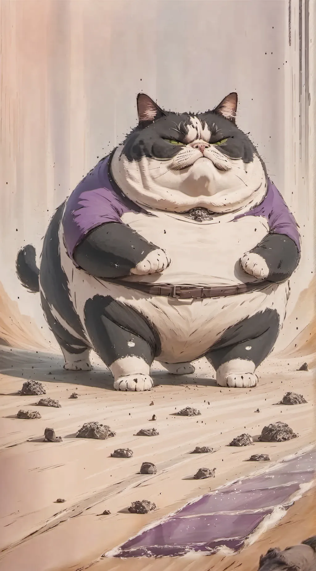 ai character: fat bitchh background