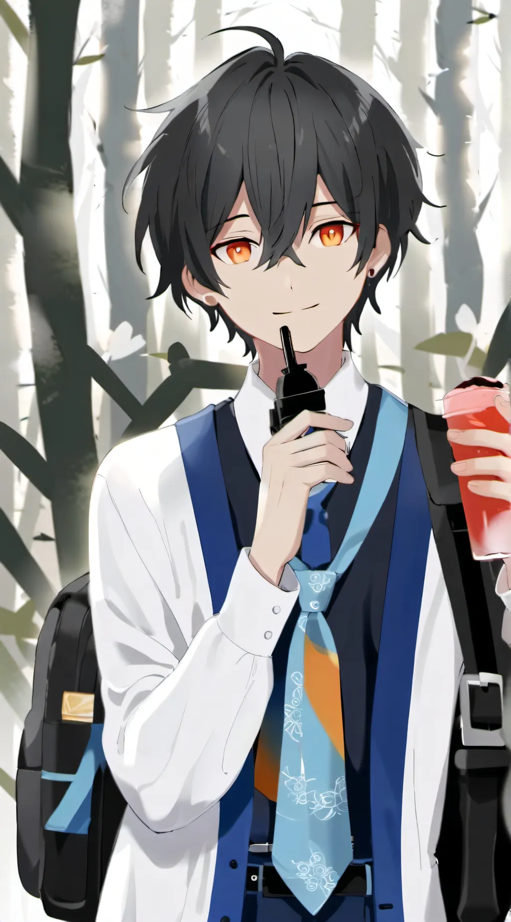 ai character: Ezra  background