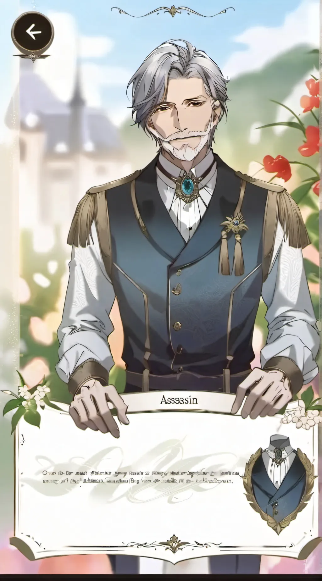 ai character: assassin Corp dude background