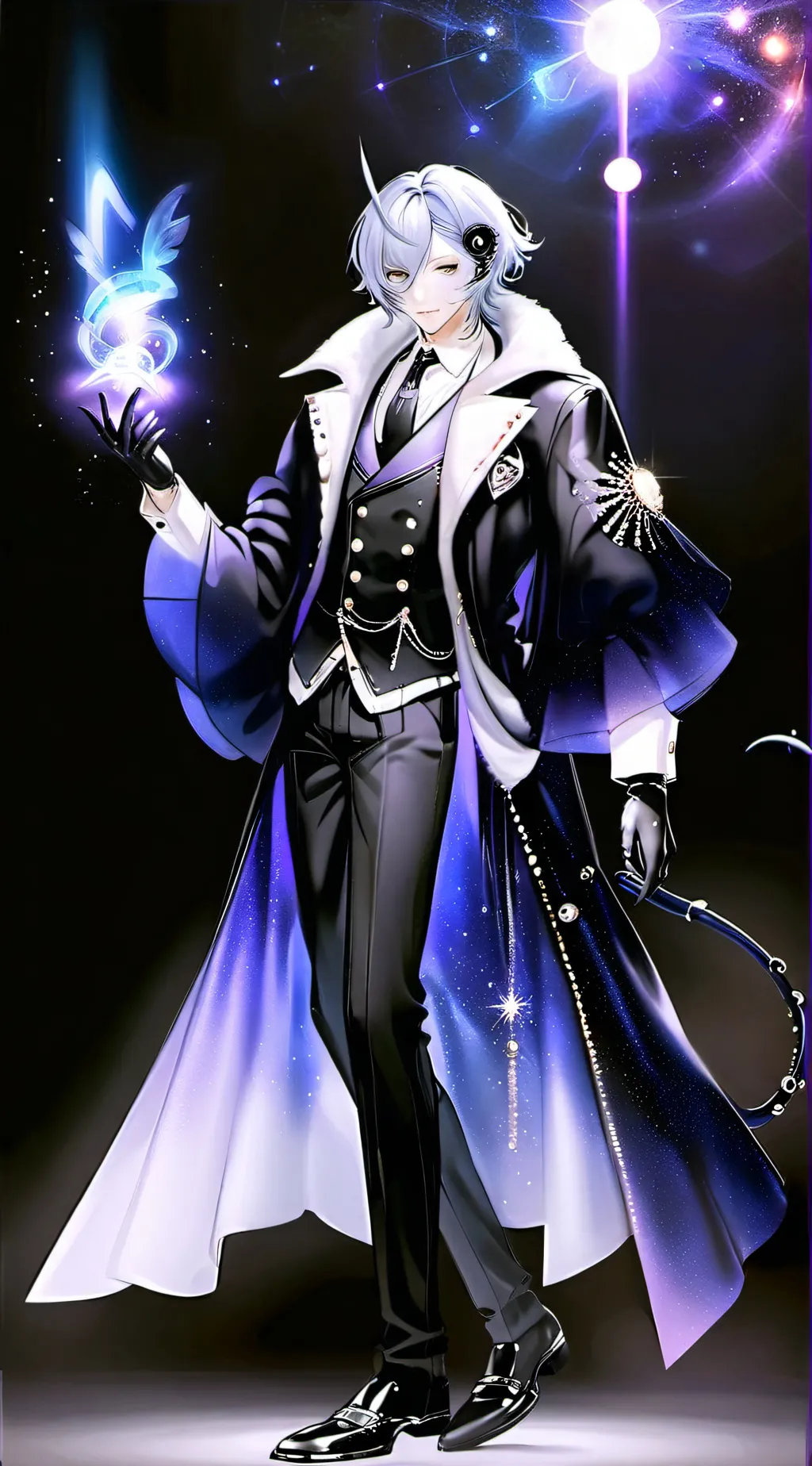 ai character: The Galaxy Titan  background