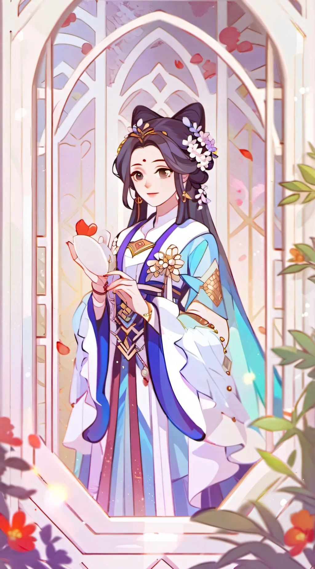 ai character: Eri and class 1-A background