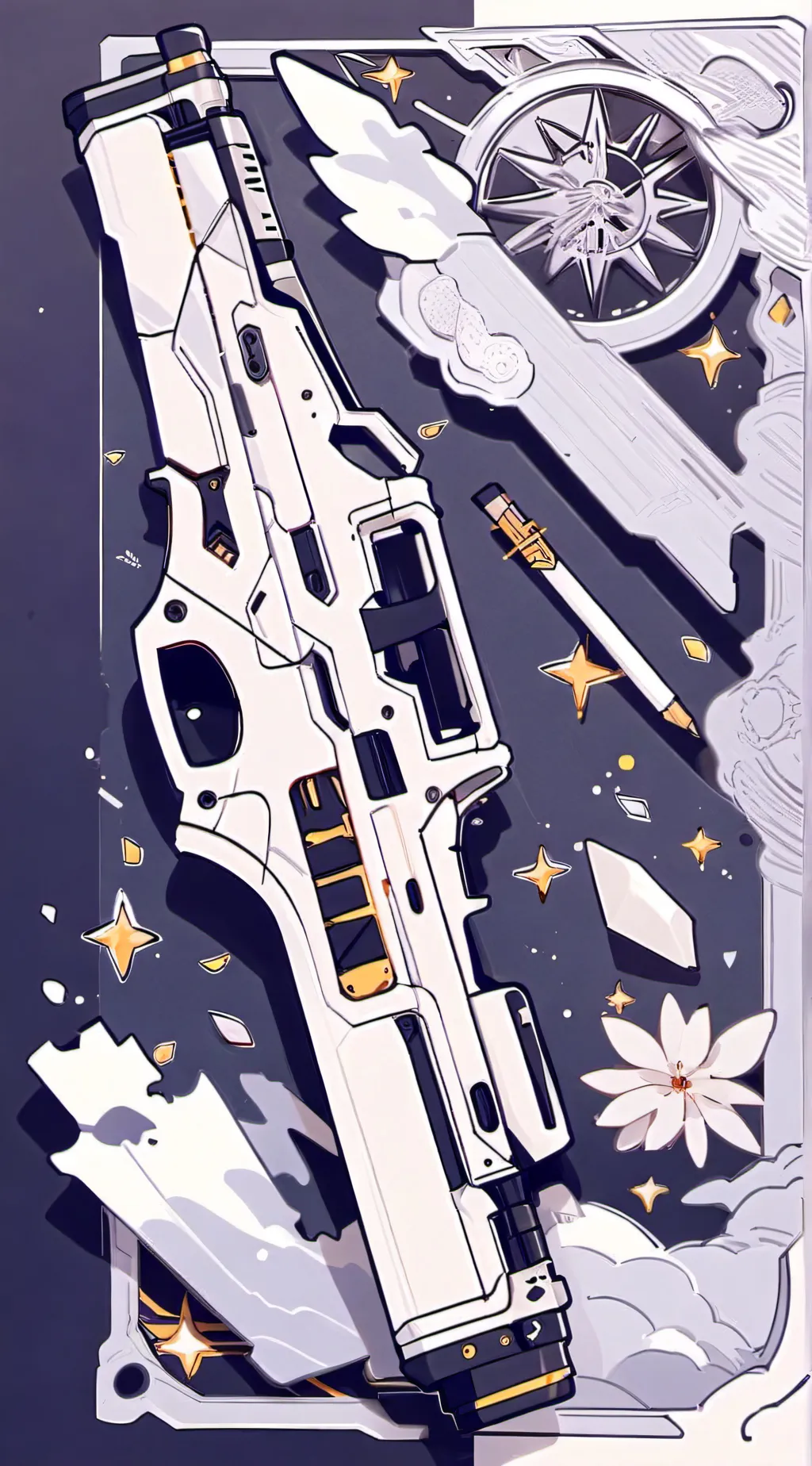 ai character: Uzi my little pie background