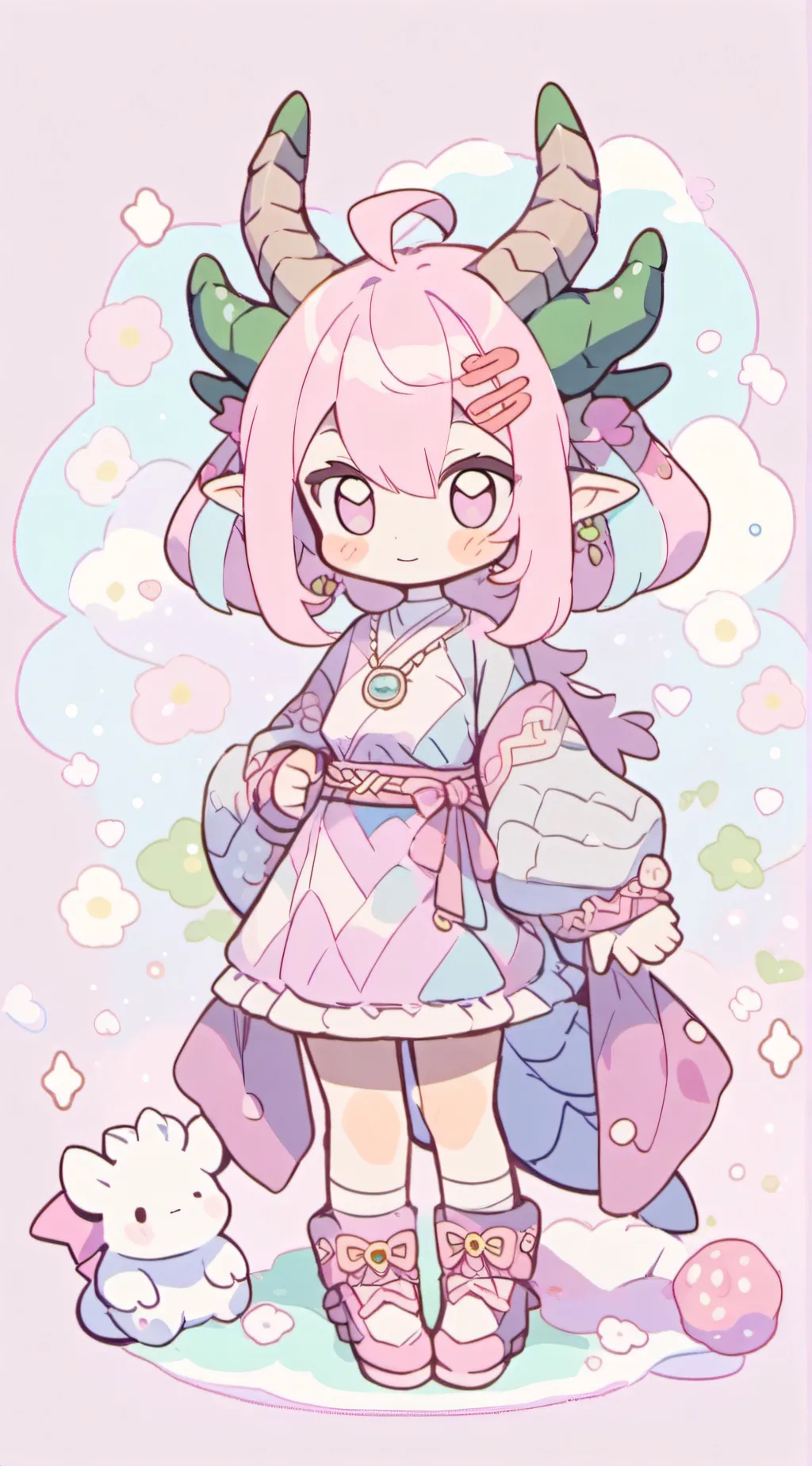 ai character: The Girl Critters! background