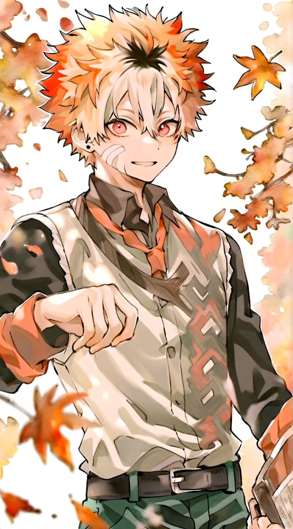 ai character: Katsuki bakugo m/r background