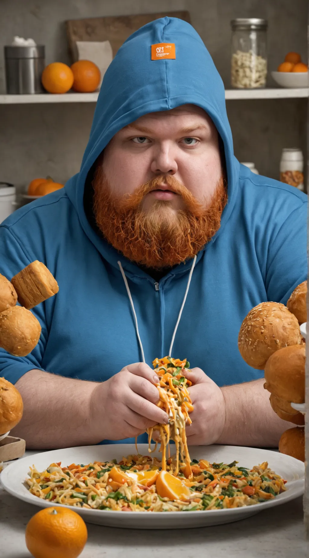 ai character: Caseoh background