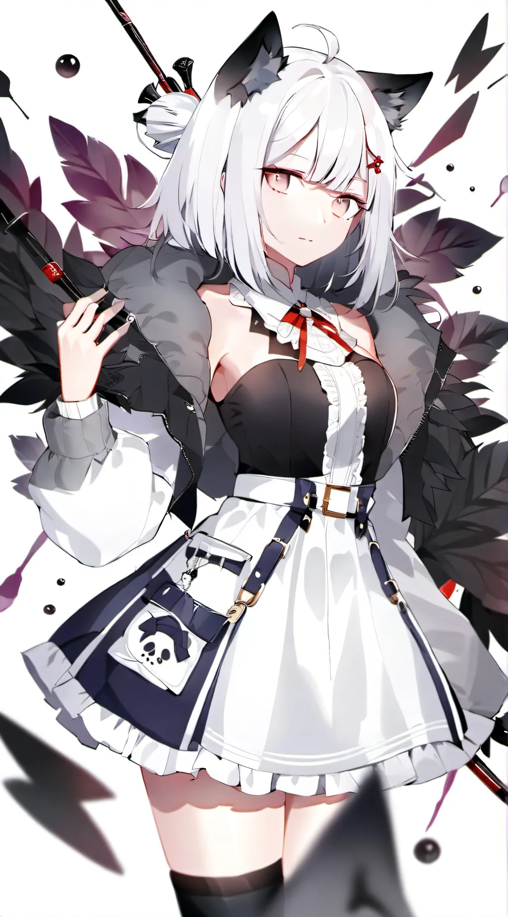 ai character: lilac background