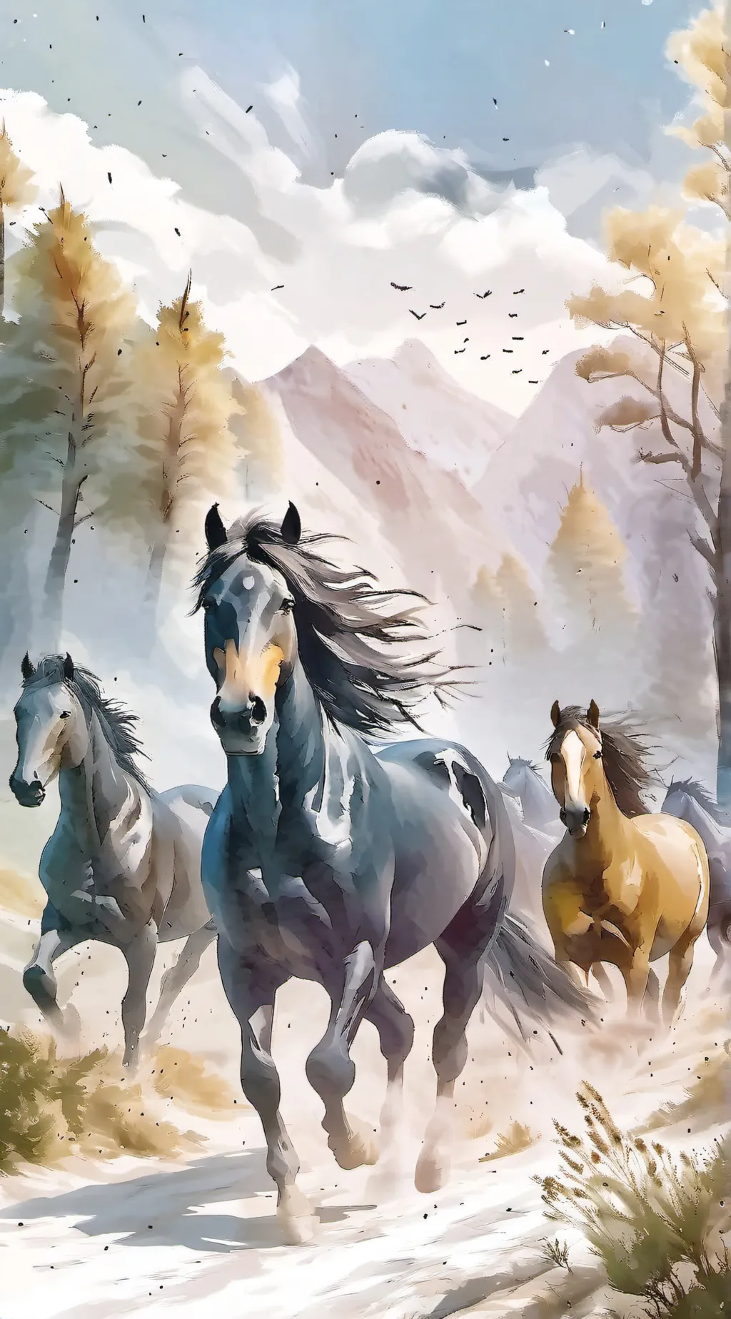ai character: Spirit Riding Free background