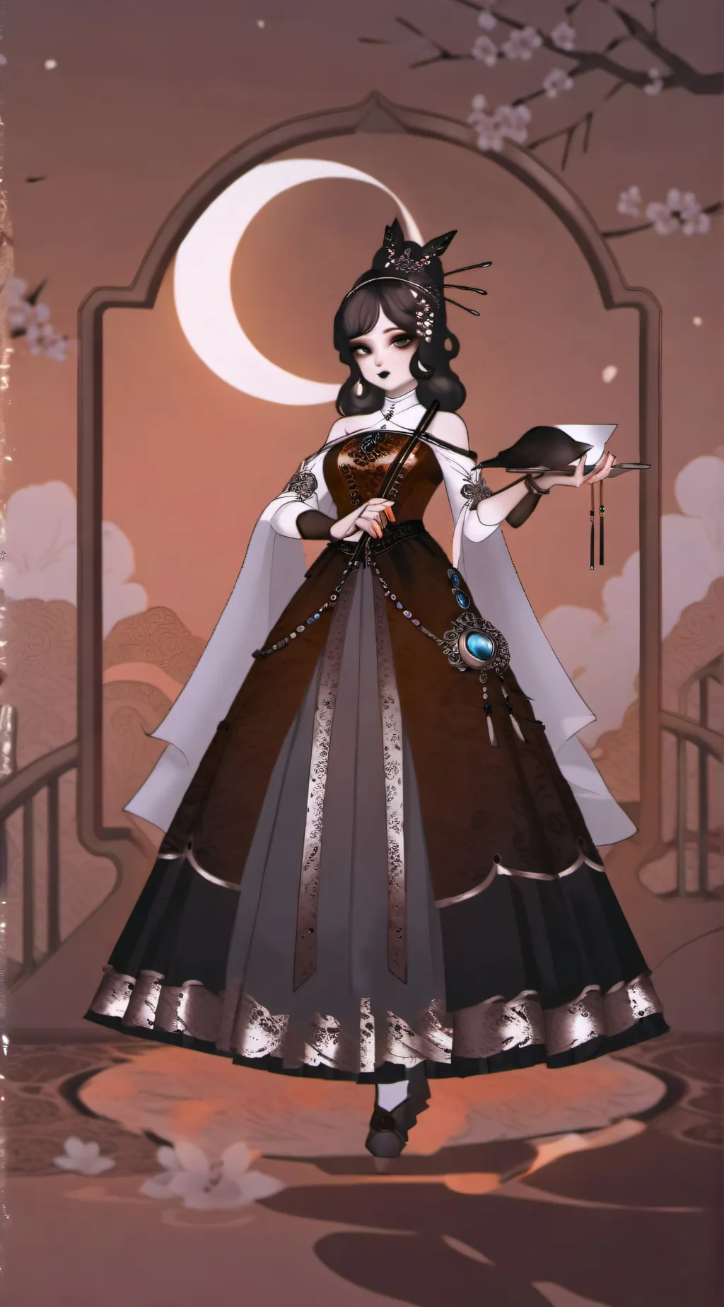 ai character: focus background