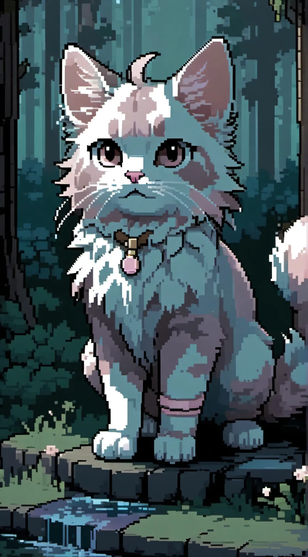 ai character: pink' sun (OC) background