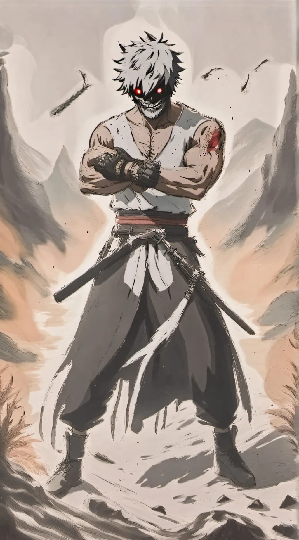 ai character: strong guy background