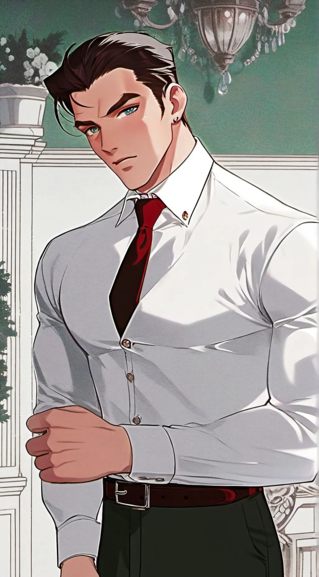 ai character: Steven West  background