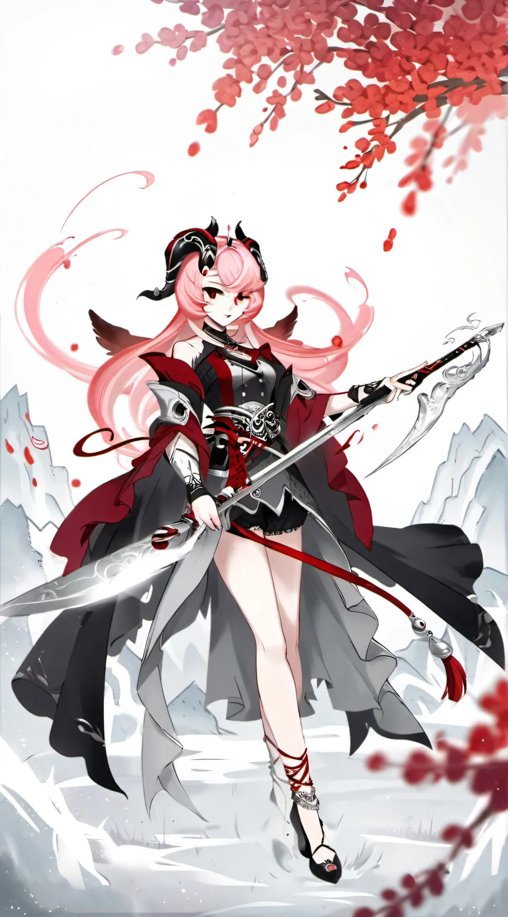 ai character: undertale red background