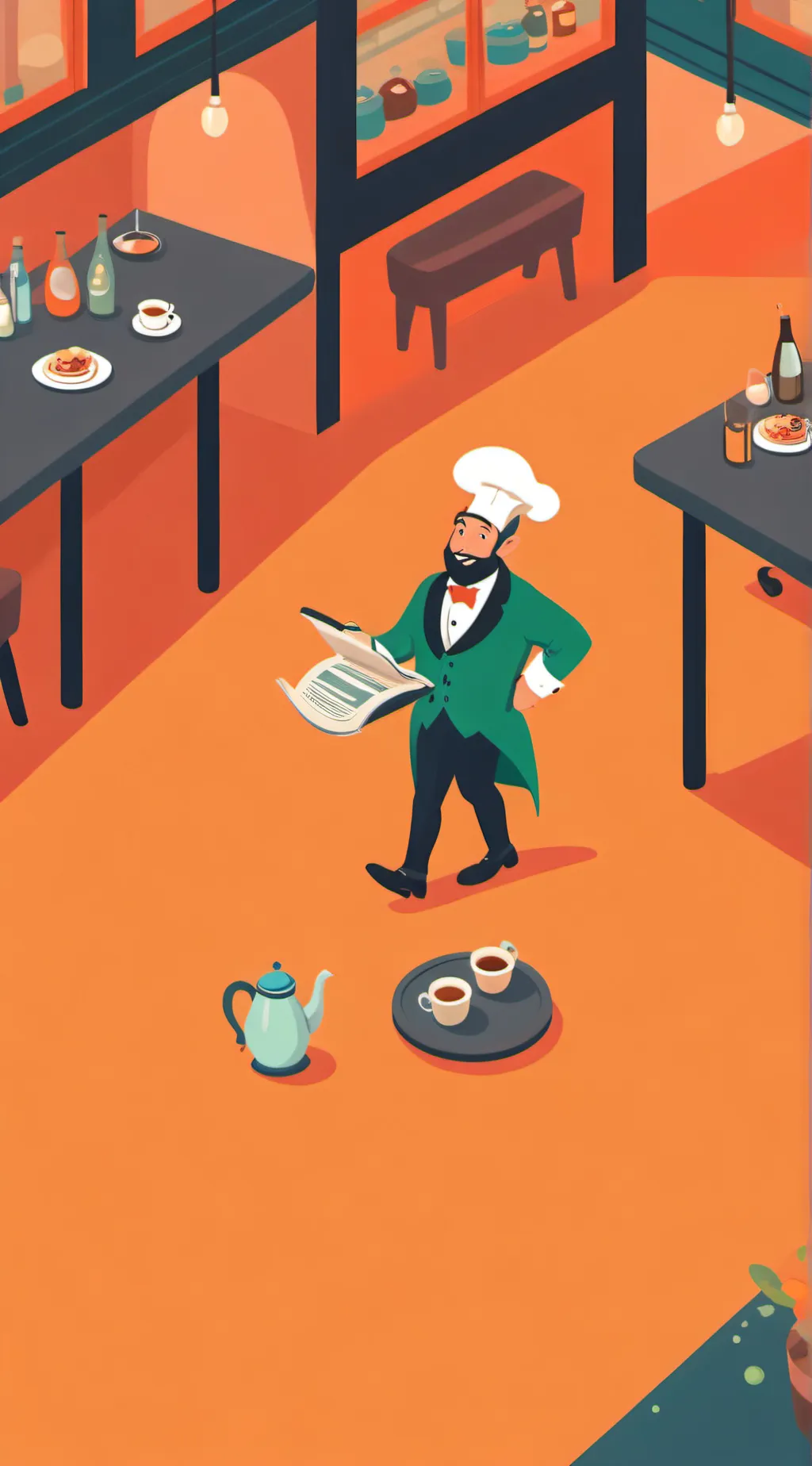 ai character: cook background