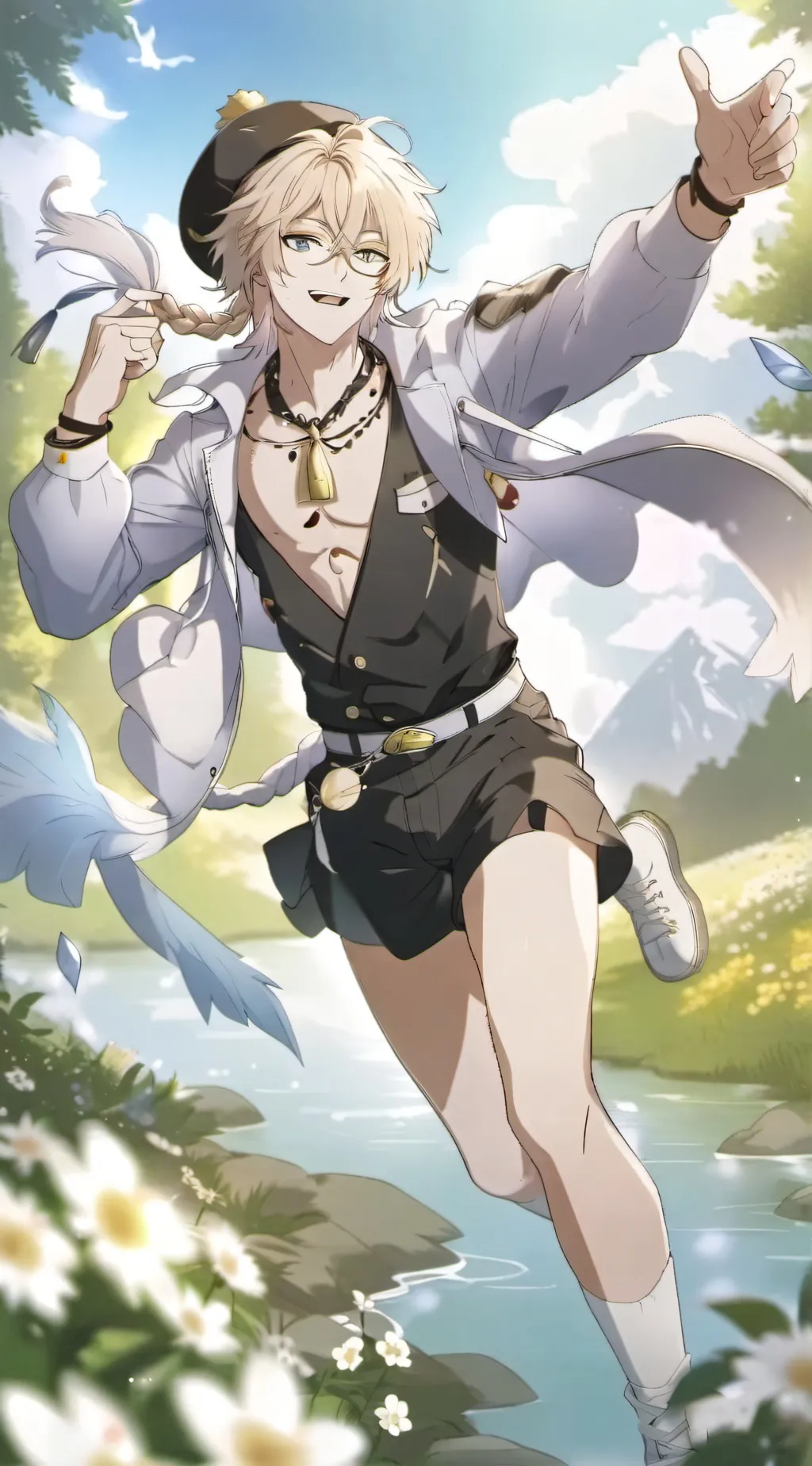 ai character: Denki background